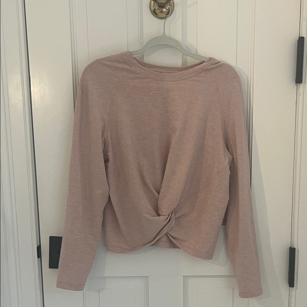 Lululemon Athletica Blush Twist Front Sweatshirt
